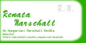 renata marschall business card